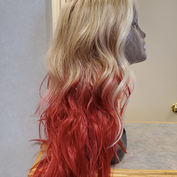 Cherry Ombre Synthetic Lace Front Wig - Picture 5 of 5